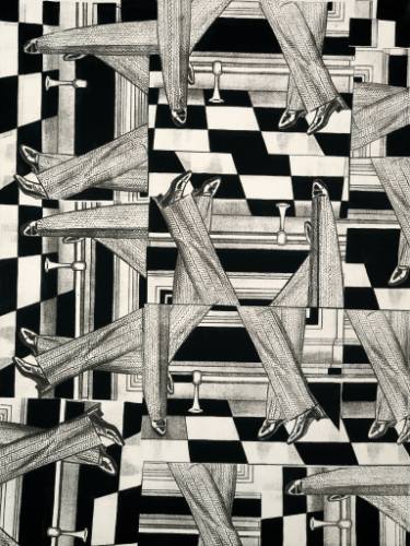 375x500 m c escher paintings for sale saatchi art - Mc Escher Drawings