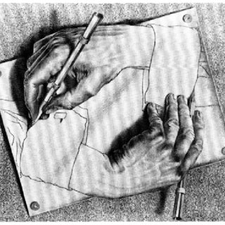 320x320 Drawing Hands - Mc Escher Hands Drawing Each Other