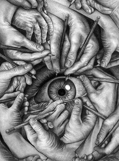 236x318 Drawn M C Escher Drawing Hands - Mc Escher Hands Drawing Each Other