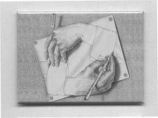230x172 M C Escher Store - Mc Escher Hands Drawing Each Other