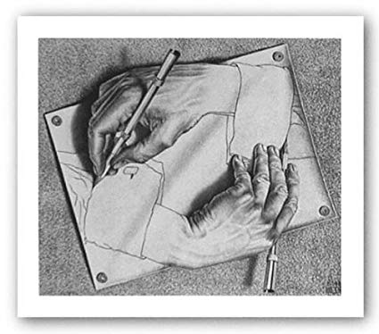 425x374 Drawing Hands - Mc Escher Hands Drawing Each Other