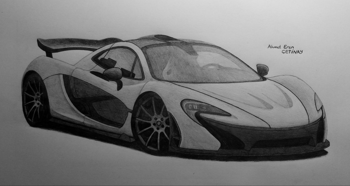 Mclaren p1 нарисовать