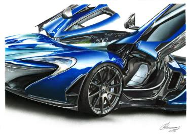 375x265 Mclaren Illustration Drawing - Mclaren Drawing