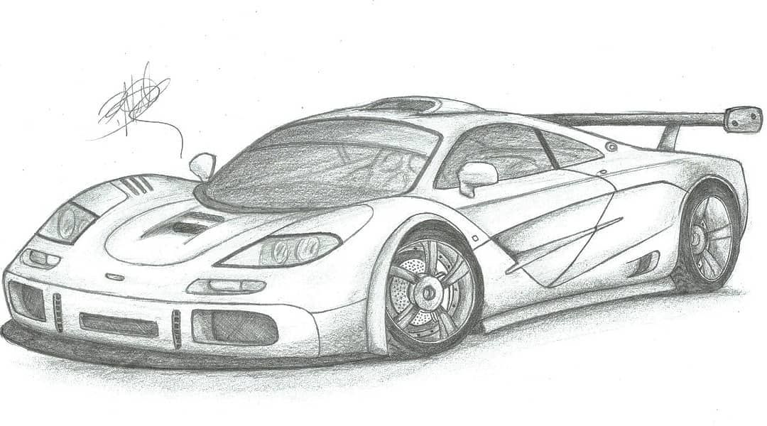1080x600 Need In Pencil Drawings, Mclaren - Mclaren Drawing