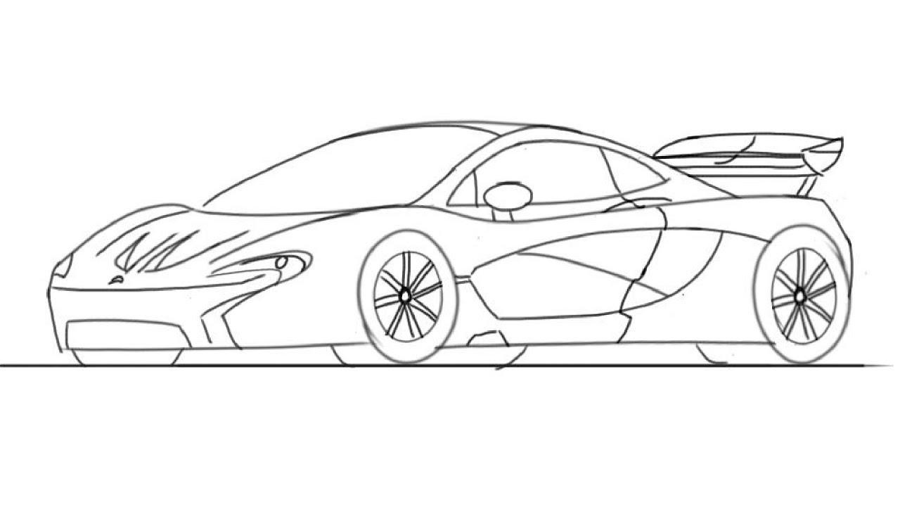 Mclaren p1 нарисовать