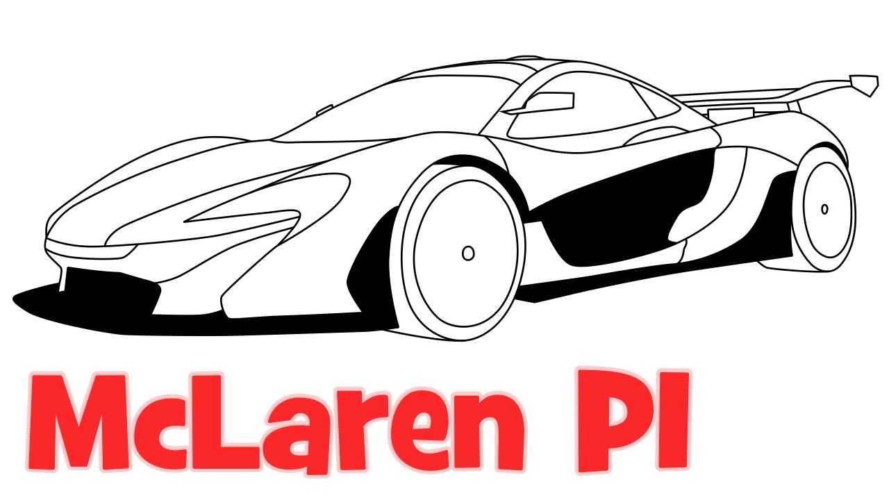 1280x720 How To Draw Mclaren Sports Car - Mclaren Drawing