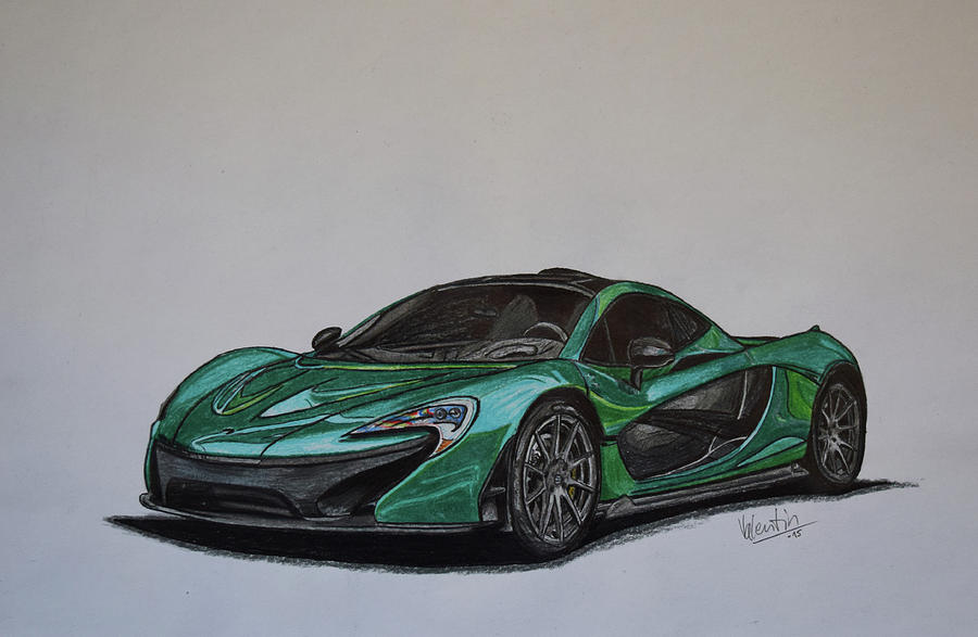 900x587 Mc Laren Drawing - Mclaren P1 Drawing
