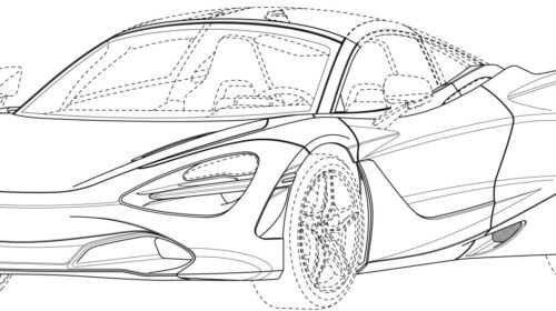 500x280 Mclaren Spider Patent Images Leaked - Mclaren P1 Drawing
