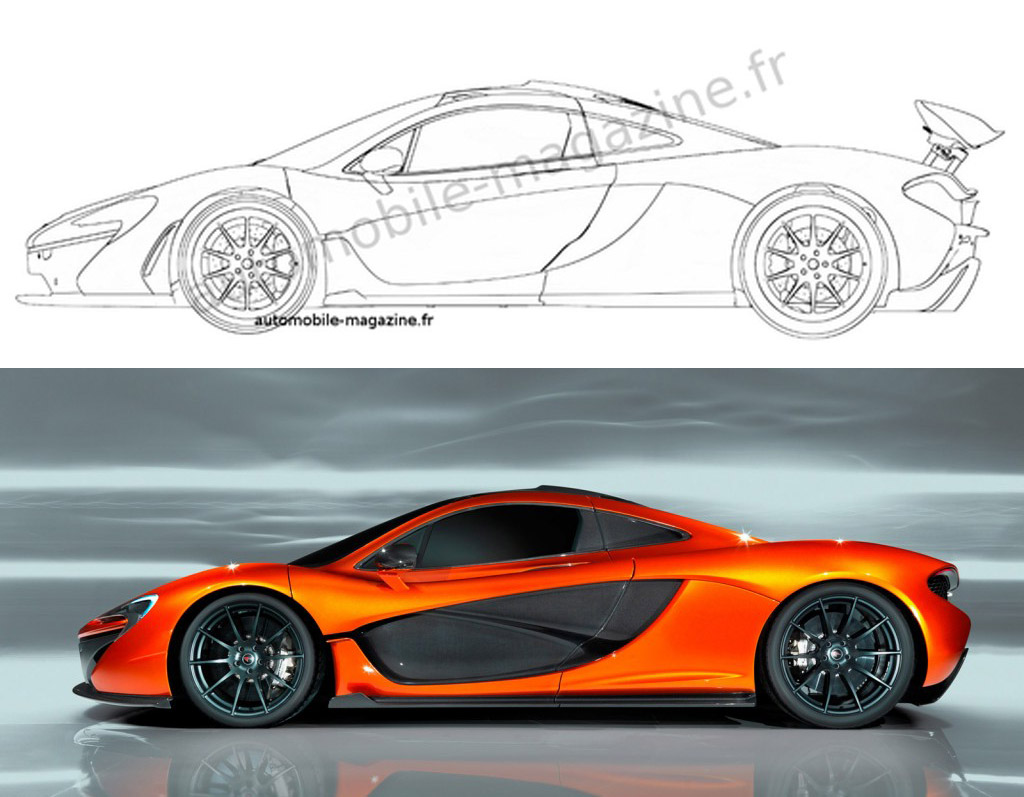 Mclaren p1 нарисовать - 93 фото