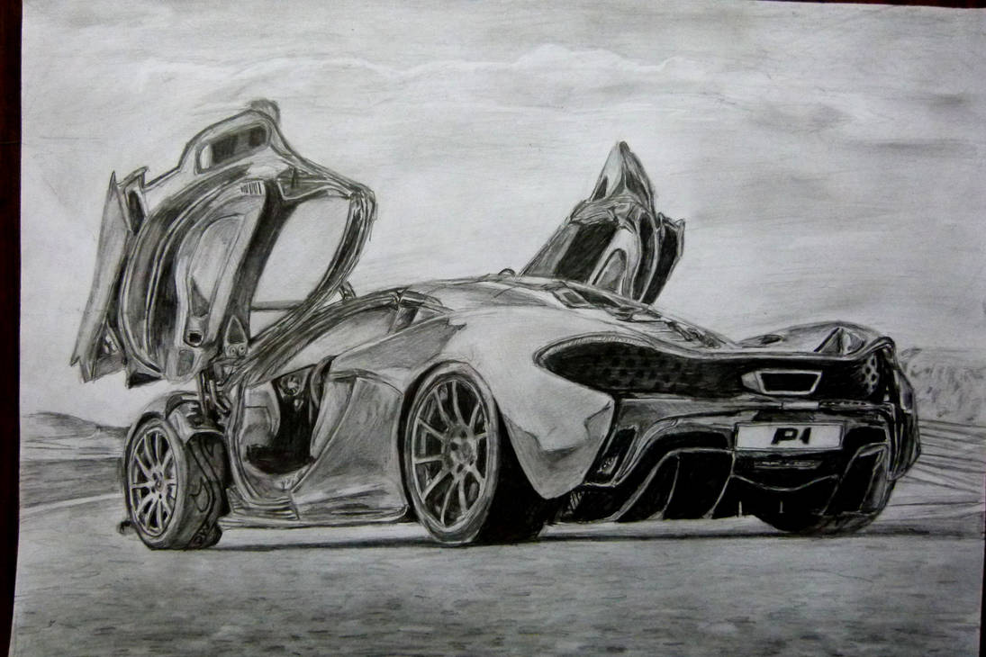 1095x730 Mclaren - Mclaren P1 Drawing