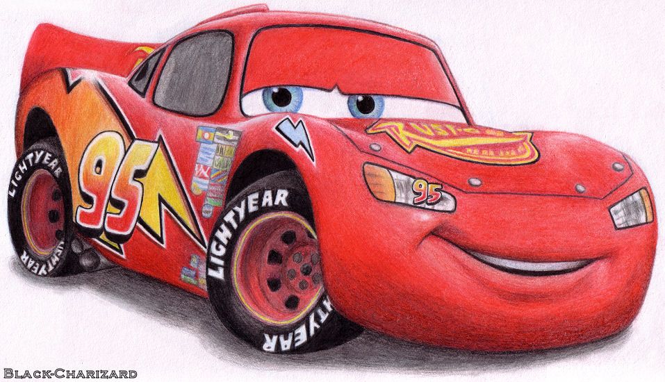 Mcqueen Car Drawing At PaintingValleycom | Explore Collection Of