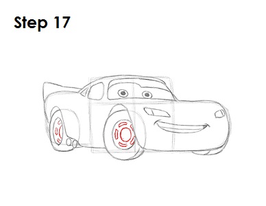 388x300 How To Draw Lightning Mcqueen - Mcqueen Drawing