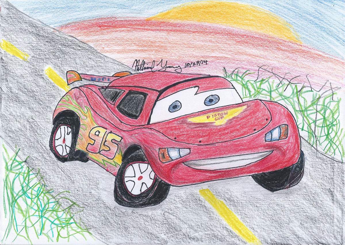 1200x853 Lightning Mcqueen Drawing On Behance - Mcqueen Drawing
