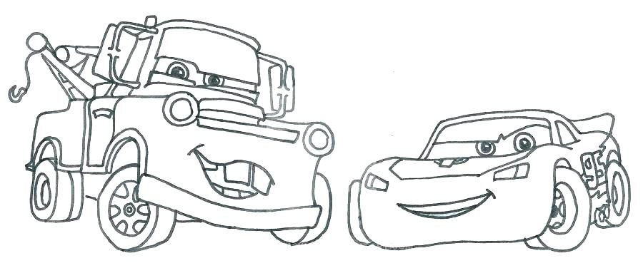 900x390 Lightning Mcqueen Coloring - Mcqueen Drawing