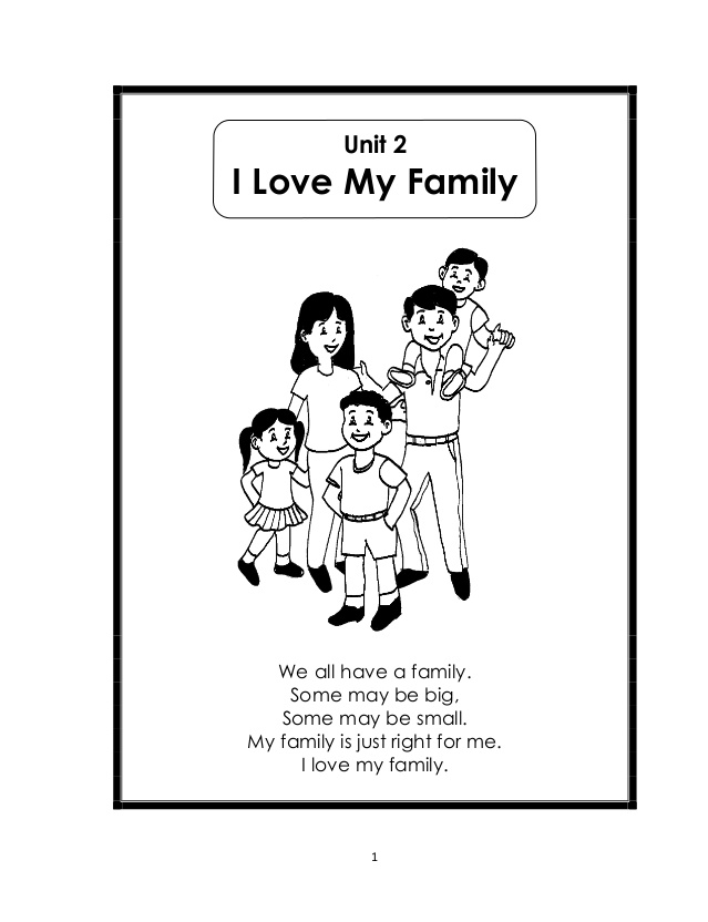 639x832 Grade English Lm - Me And My Family Drawing