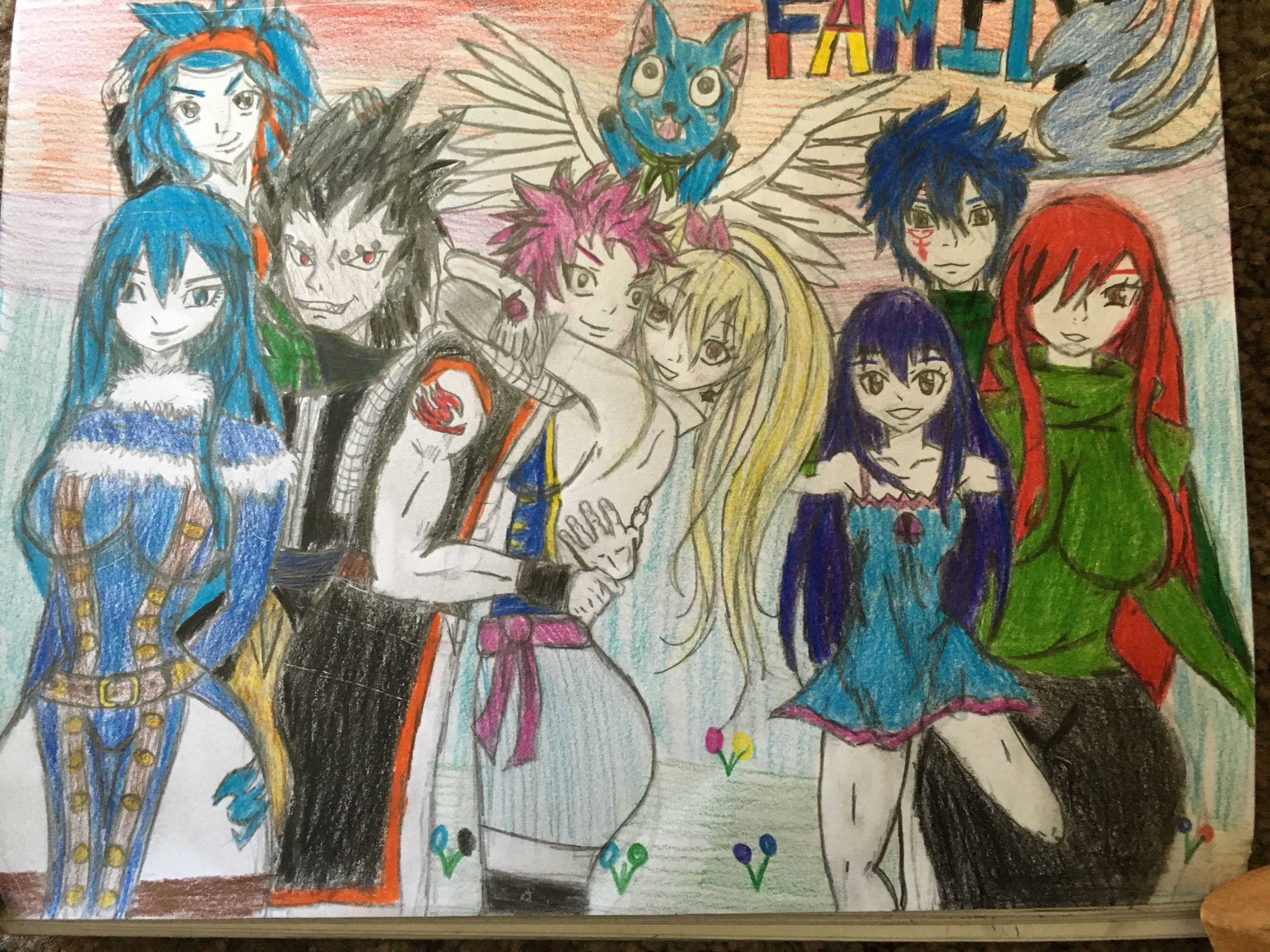 4032x3024 My Family Drawing ! I Know It Looks Weird But I Tried Really - Me And My Family Drawing