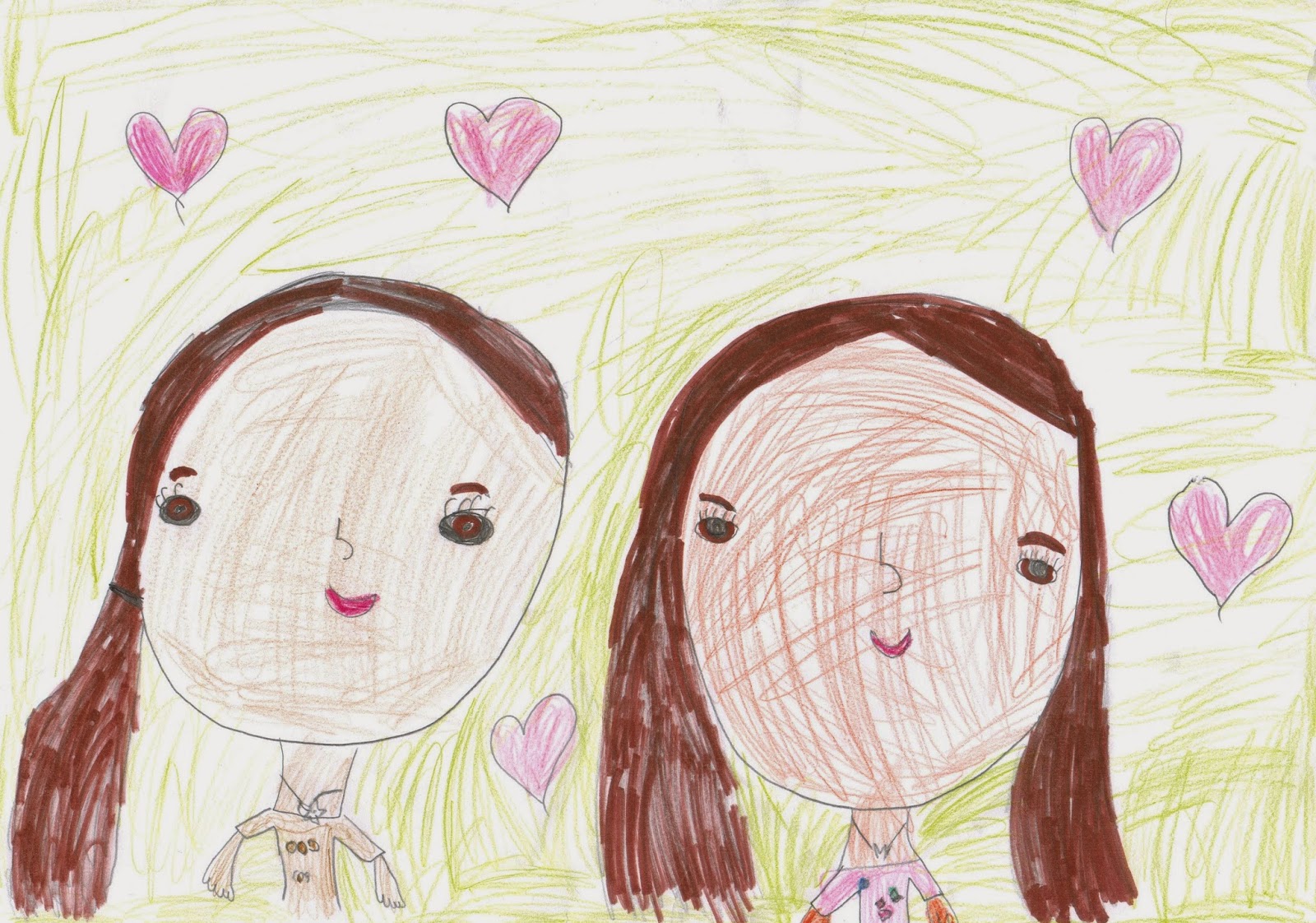 1600x1122 Young Aspiring Artist - Me And My Family Drawing