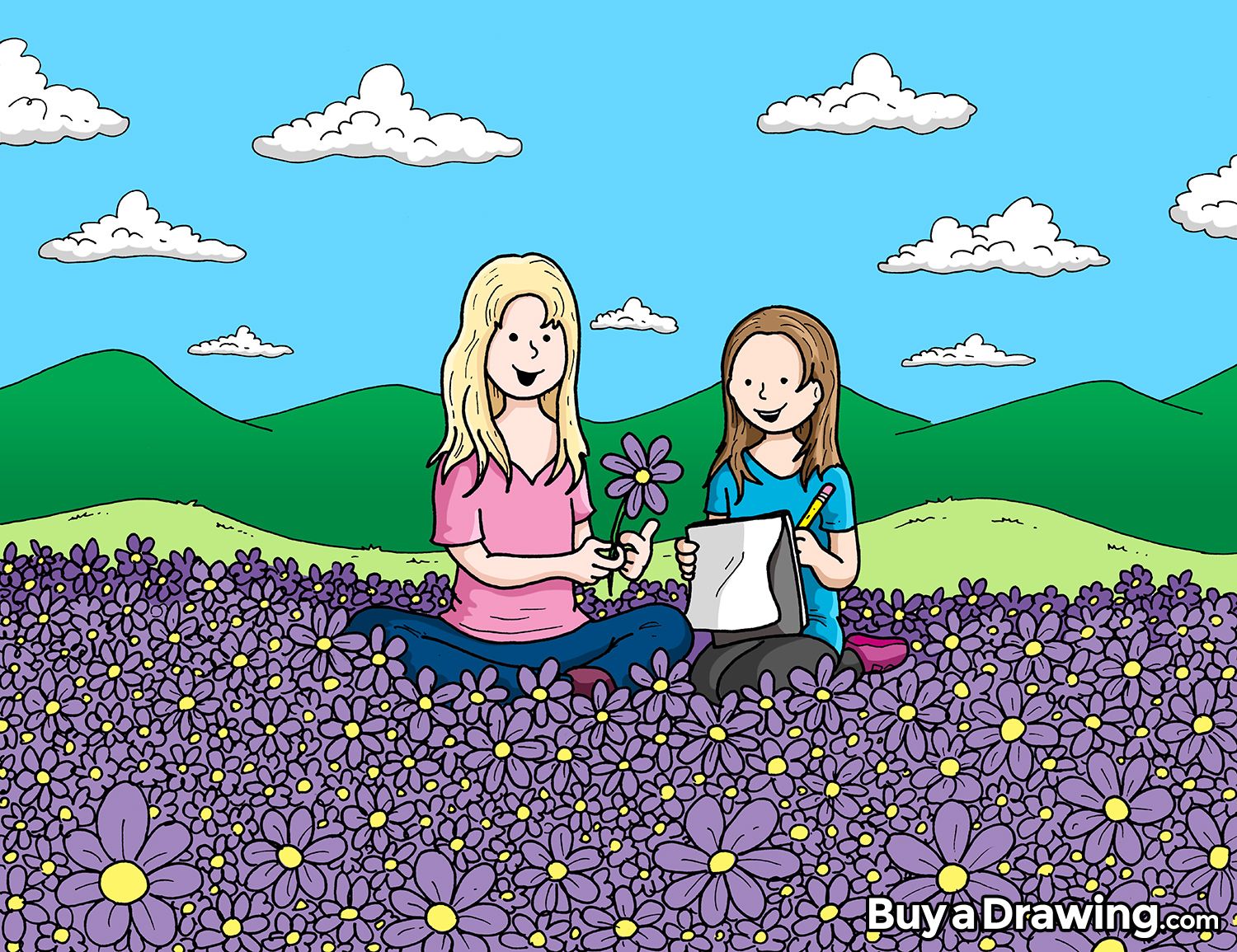 1500x1155 a personal cartoon drawing i did for myself and my family of my - Me And My Family Drawing
