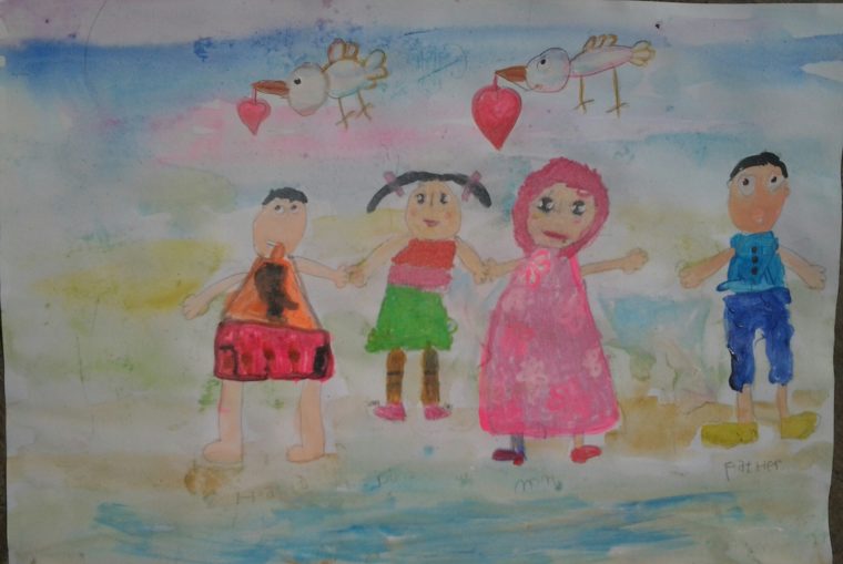 760x509 April Contest Entry My Family - Me And My Family Drawing