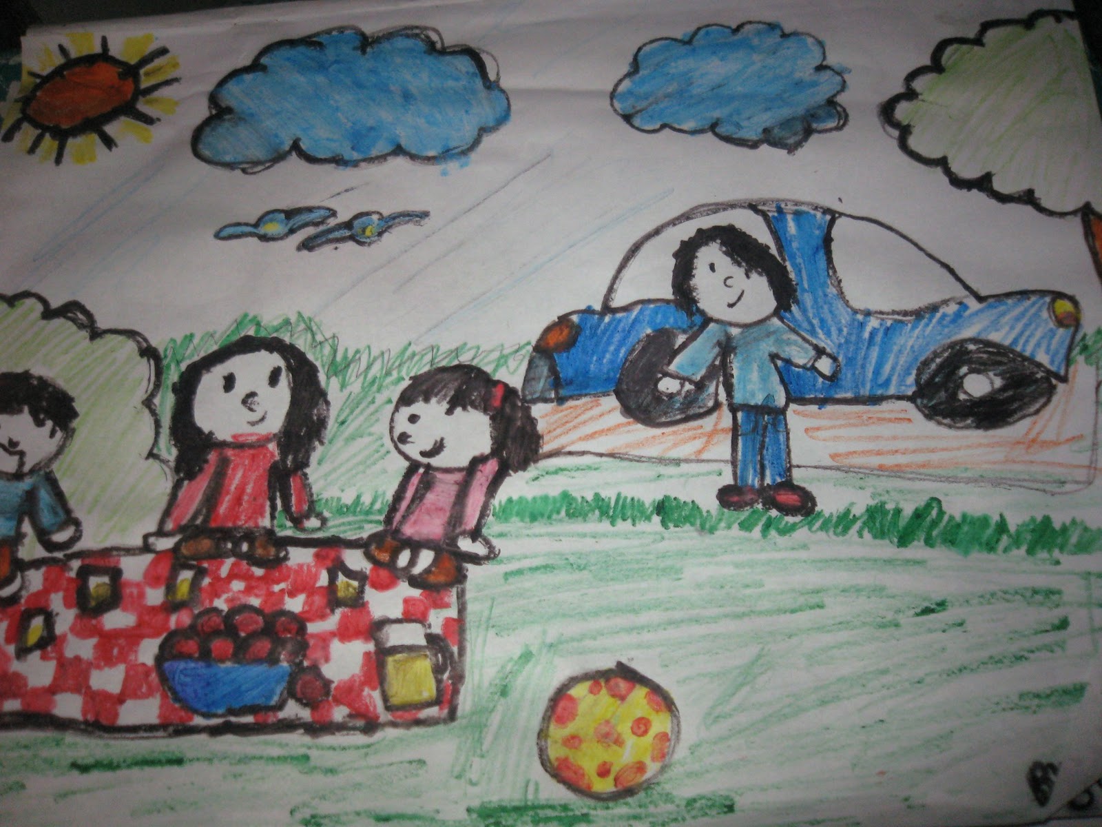 1600x1200 Artsy, Crafty Me - Me And My Family Drawing
