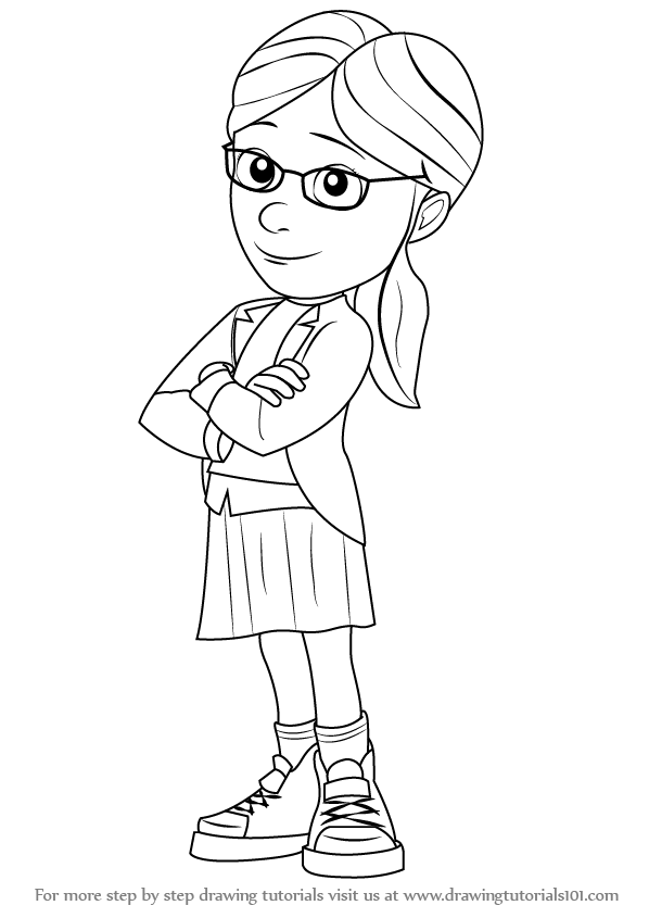 598x845 Learn How To Draw Margo From Despicable Me - Me Drawing