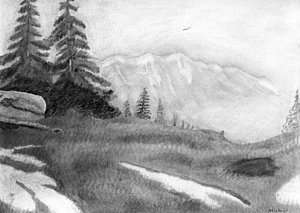 300x213 Mountain Meadow Drawings Fine Art America - Meadow Drawing