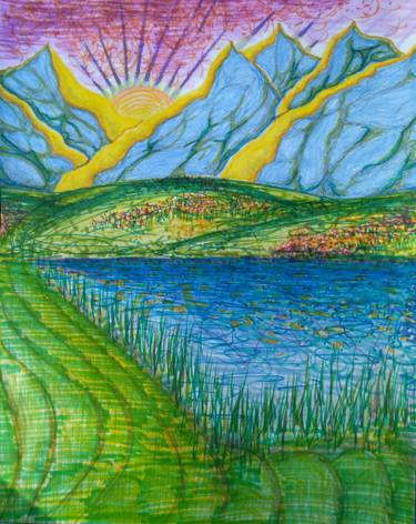 375x472 Tim's Meadow Drawing - Meadow Drawing