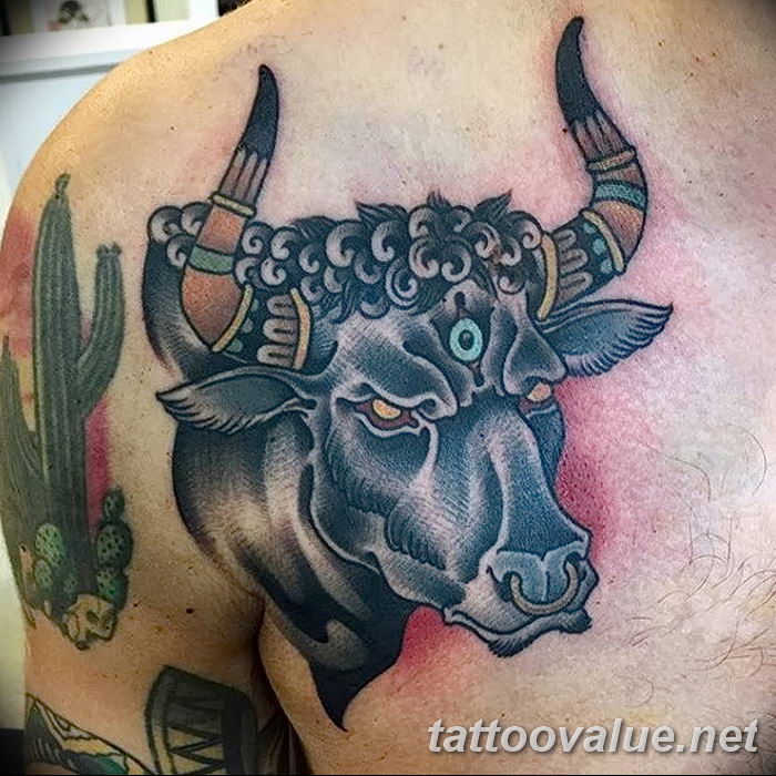 700x700 bull tattoo meaning interpretation, history, photo drawings, sketches - Mean Bull Drawing