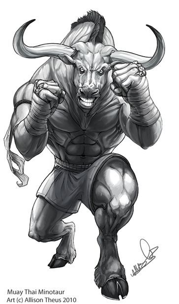 364x618 I Like To Think I Look This Mean In The Cage - Mean Bull Drawing