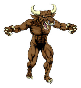 277x300 Bull Mascot Royalty Free Vectors - Mean Bull Drawing