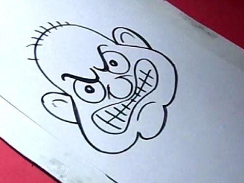480x360 How To Draw Angry Face Drawing For Kids - Mean Face Drawing