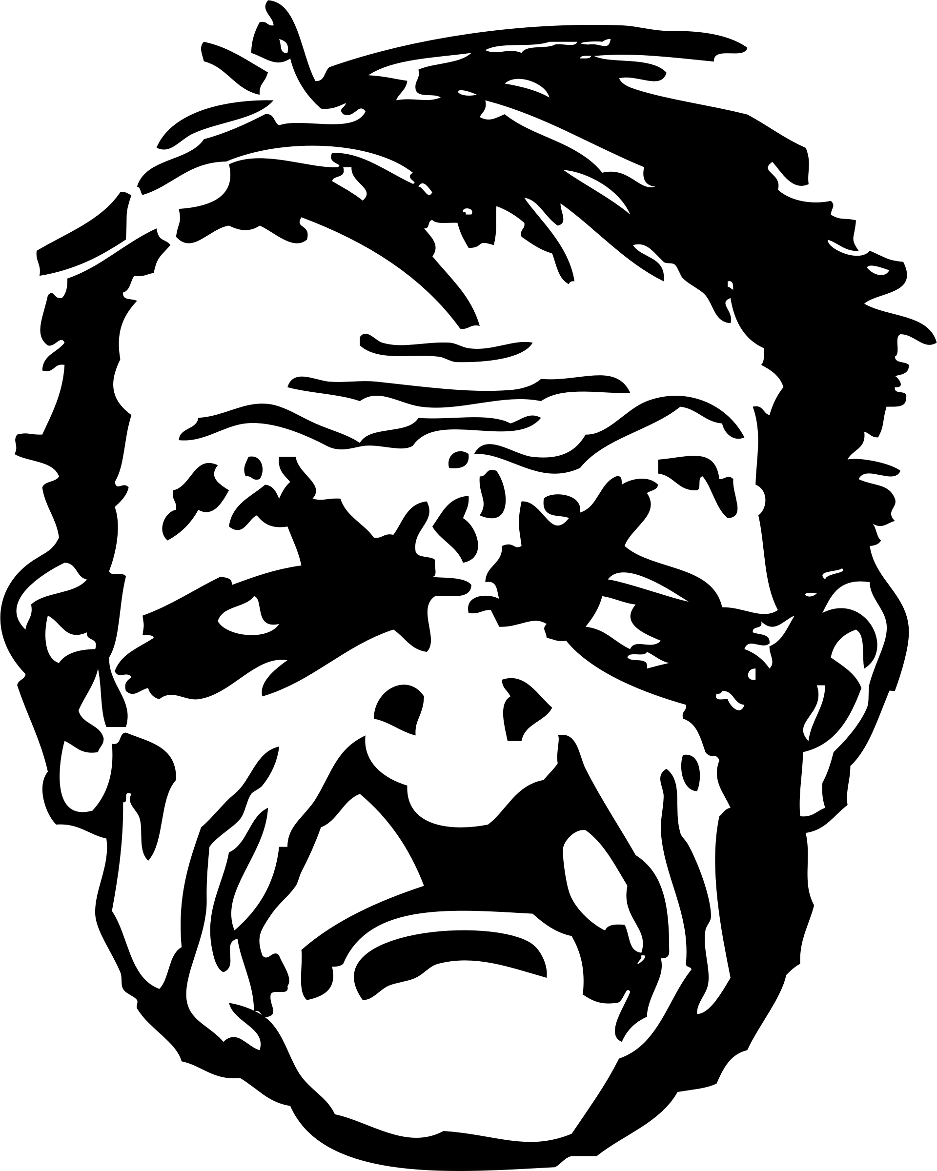 1920x2400 Mean Dog Face Royalty Free Library - Mean Face Drawing