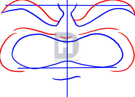 470x339 How To Draw A Mad Face, Step - Mean Face Drawing