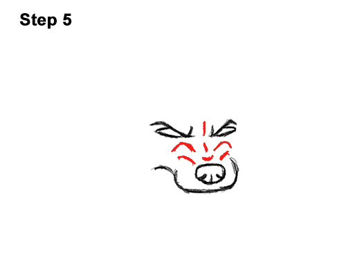 500x386 How To Draw A Wolf Growling - Mean Wolf Drawing