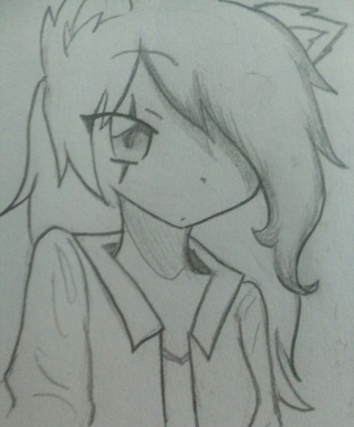 320x386 Just Drew A Wolf Girl Having To Be Cool With Everything And Yes - Mean Wolf Drawing