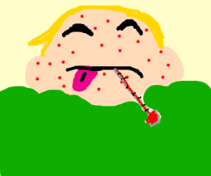 300x250 kid has measles drawing - Measles Drawing