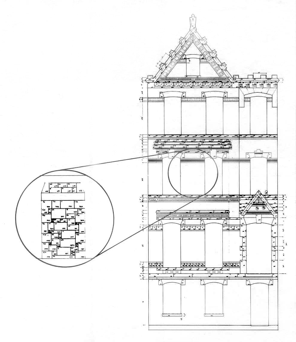 989x1144 filemeasured facade drawing - Measured Drawing