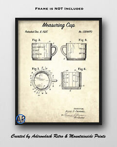 240x300 measuring cup patent art print - Measuring Cup Drawing