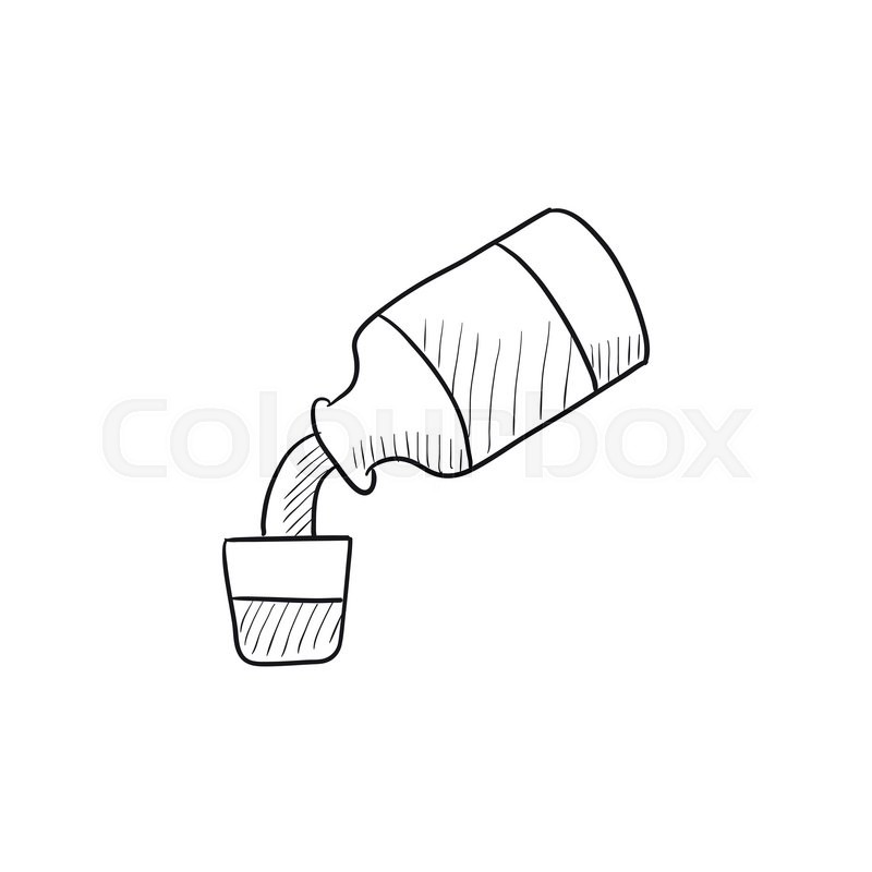 800x800 medicine and measuring cup vector stock vector colourbox - Measuring Cup Drawing