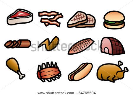 450x325 drawing meat icon, cartoon - Meat Drawing