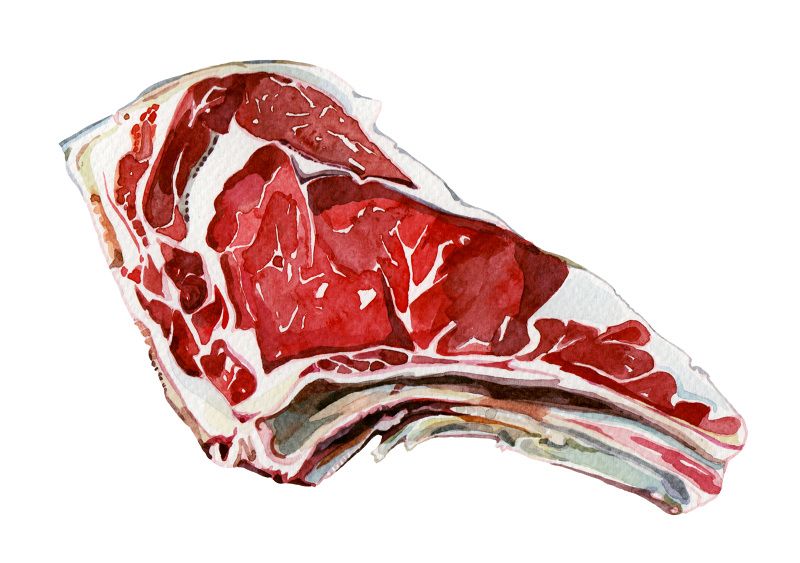 800x563 Red Ingredients - Meat Drawing