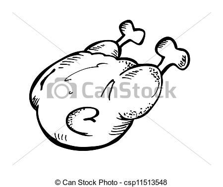 450x378 chicken meat doodle - Meat Drawing