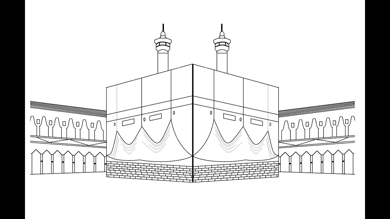 Kaaba Mecca Drawing