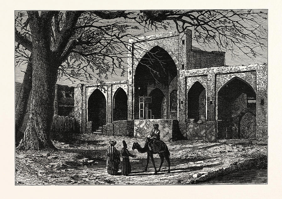 900x637 the tomb of nadir shah of persia at mecca drawing - Mecca Drawing