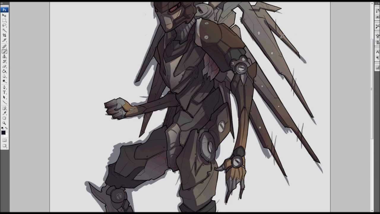1280x720 drawing time lapse - Mech Drawing