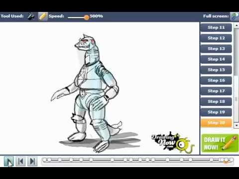480x360 How To Draw Mechagodzilla - Mechagodzilla Drawing