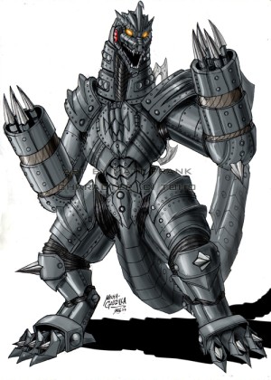 300x420 Mecha Godzilla - Mechagodzilla Drawing