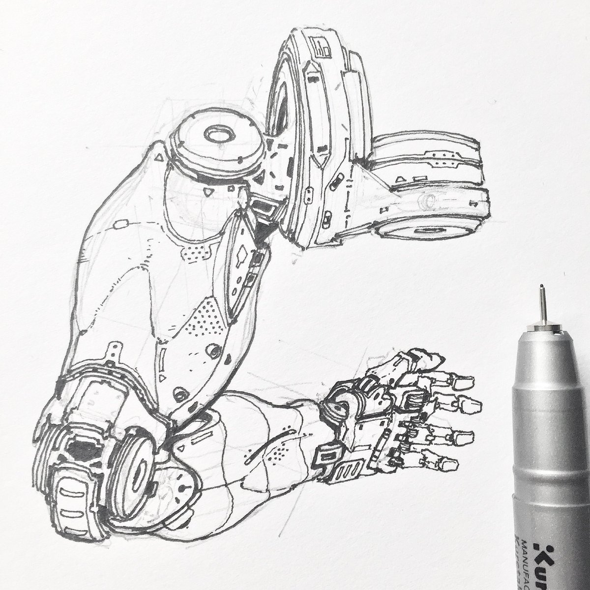 1200x1200 arm drawing robotic hand for free download - Mechanical Arm Drawing