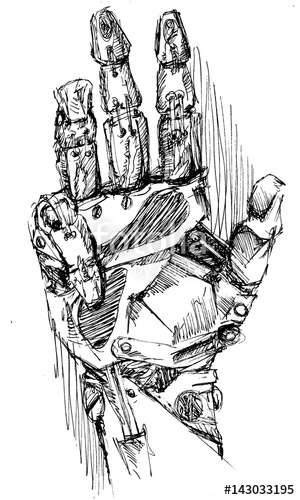 Mechanical Arm Drawing at PaintingValley.com | Explore collection of ...