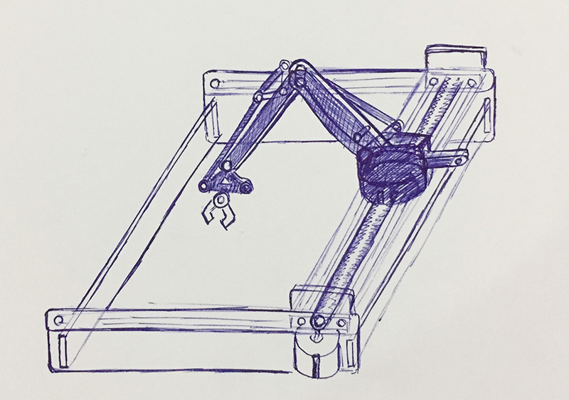 800x563 Sreejith Mohanan, Fab Lab Trivandrum - Mechanical Arm Drawing